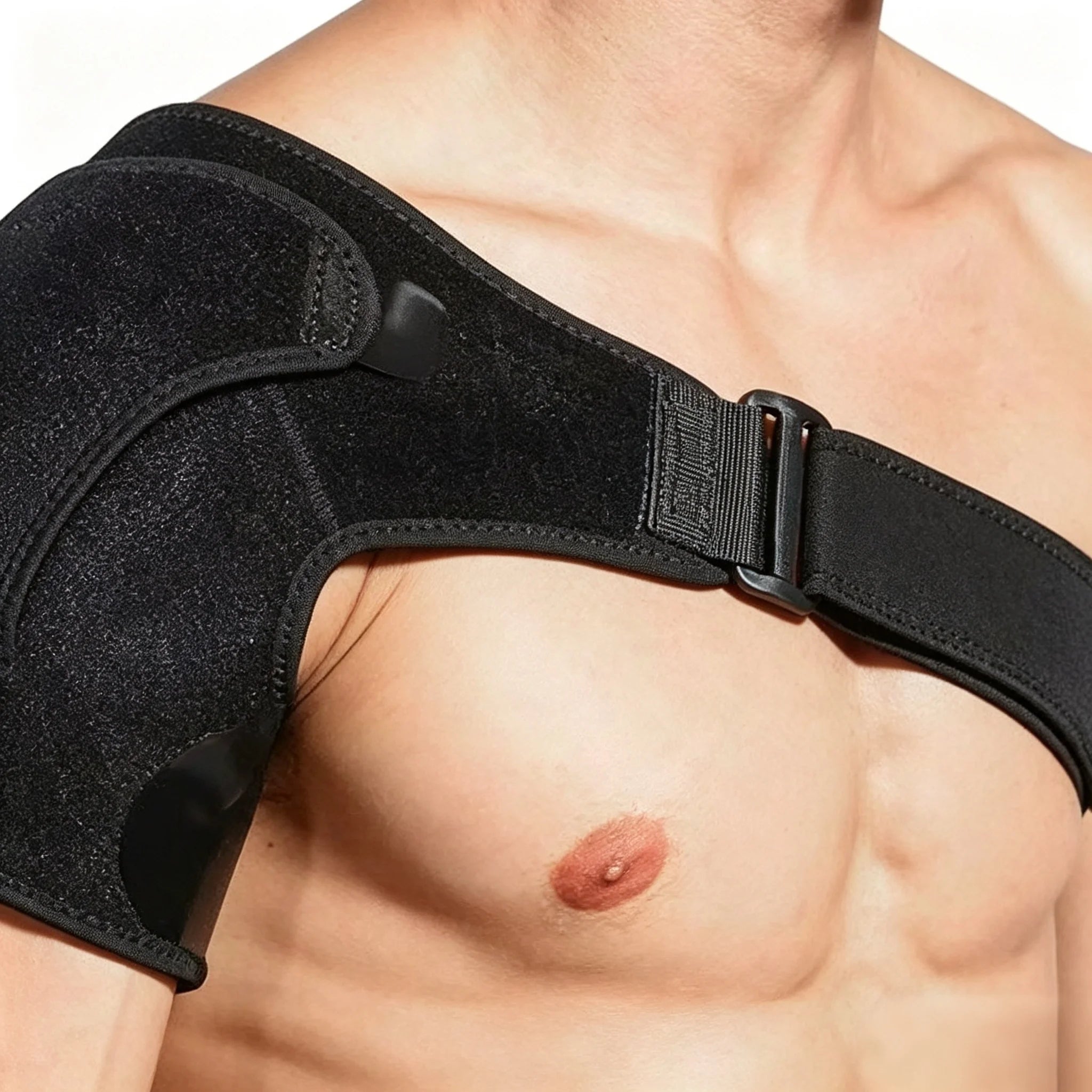 Adjustable Shoulder Brace with Pressure Pads Unisex Wearable Shoulder Support Strap Usable for Both Left and Right Shoulders