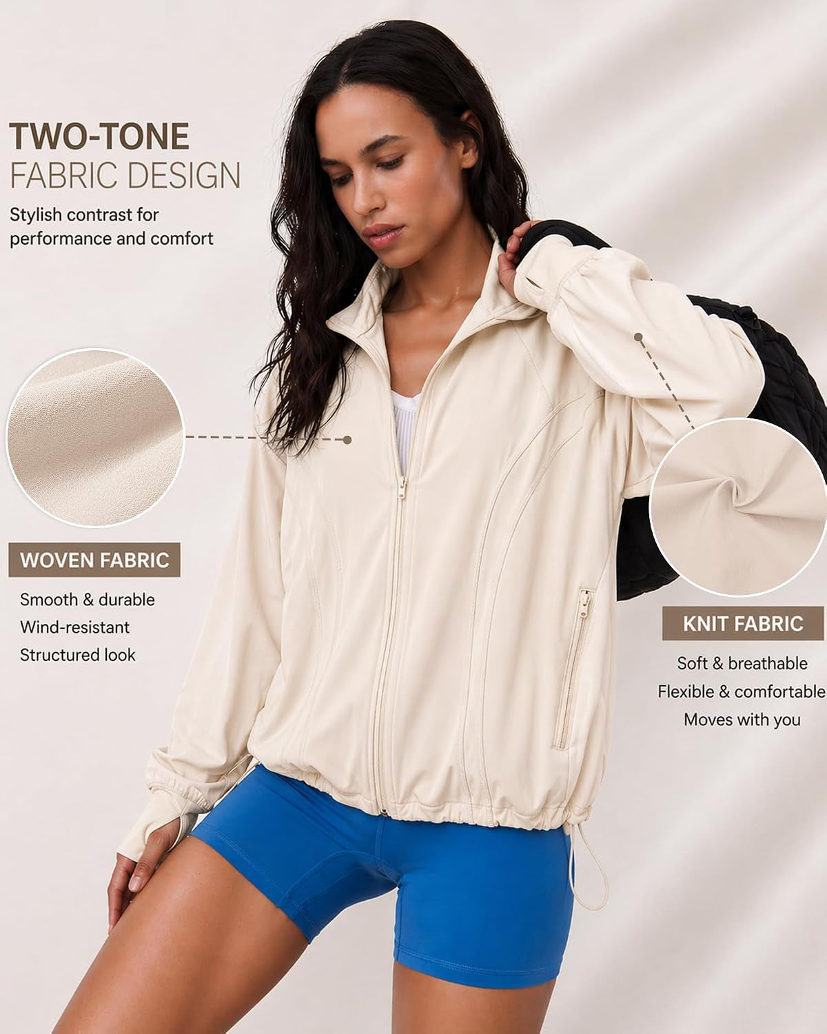 Womens Lightweight Athletic Jacket