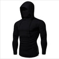 Balaclava Men Zip Hoodie Winter Warm Casual Sweatshirt Y2K with Hooded Face Mask Zipper Design Sports Jacket Outdoor Activities