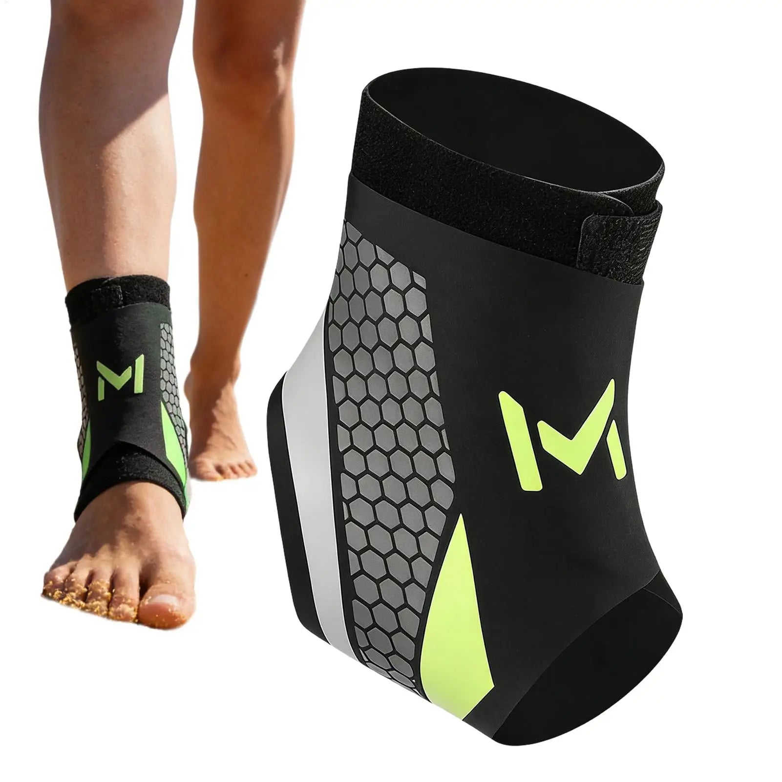 Ankle Sleeve Breathable Sports Sleeve Foot Brace Ankle Support Strap for Exercise Fitness Walking Running Hiking Cycling Skating