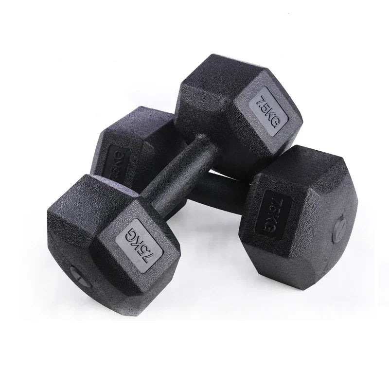 Hexagonal Dumbbell Fitness Weight Lifting