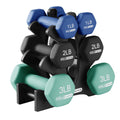 Neoprene Dumbbell Weight Set with Rack