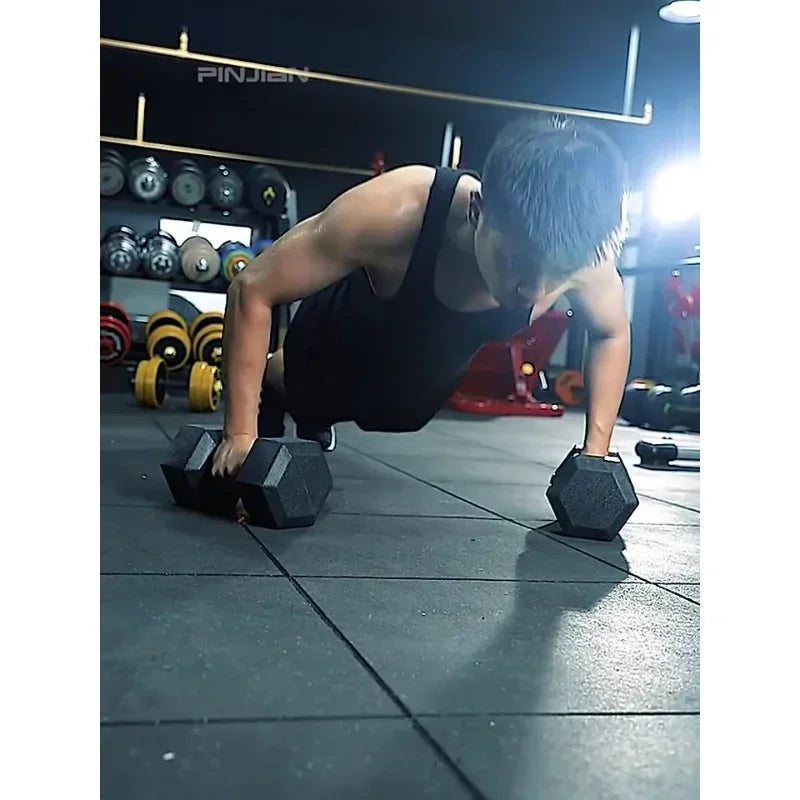 Hexagonal Dumbbell Fitness Weight Lifting