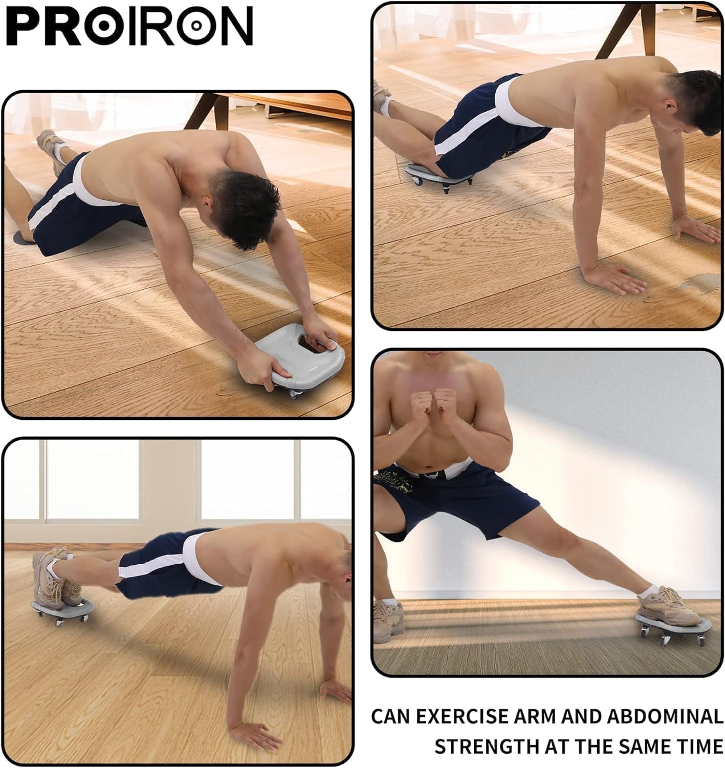 Ab Roller with Knee Pads for Abs Workout