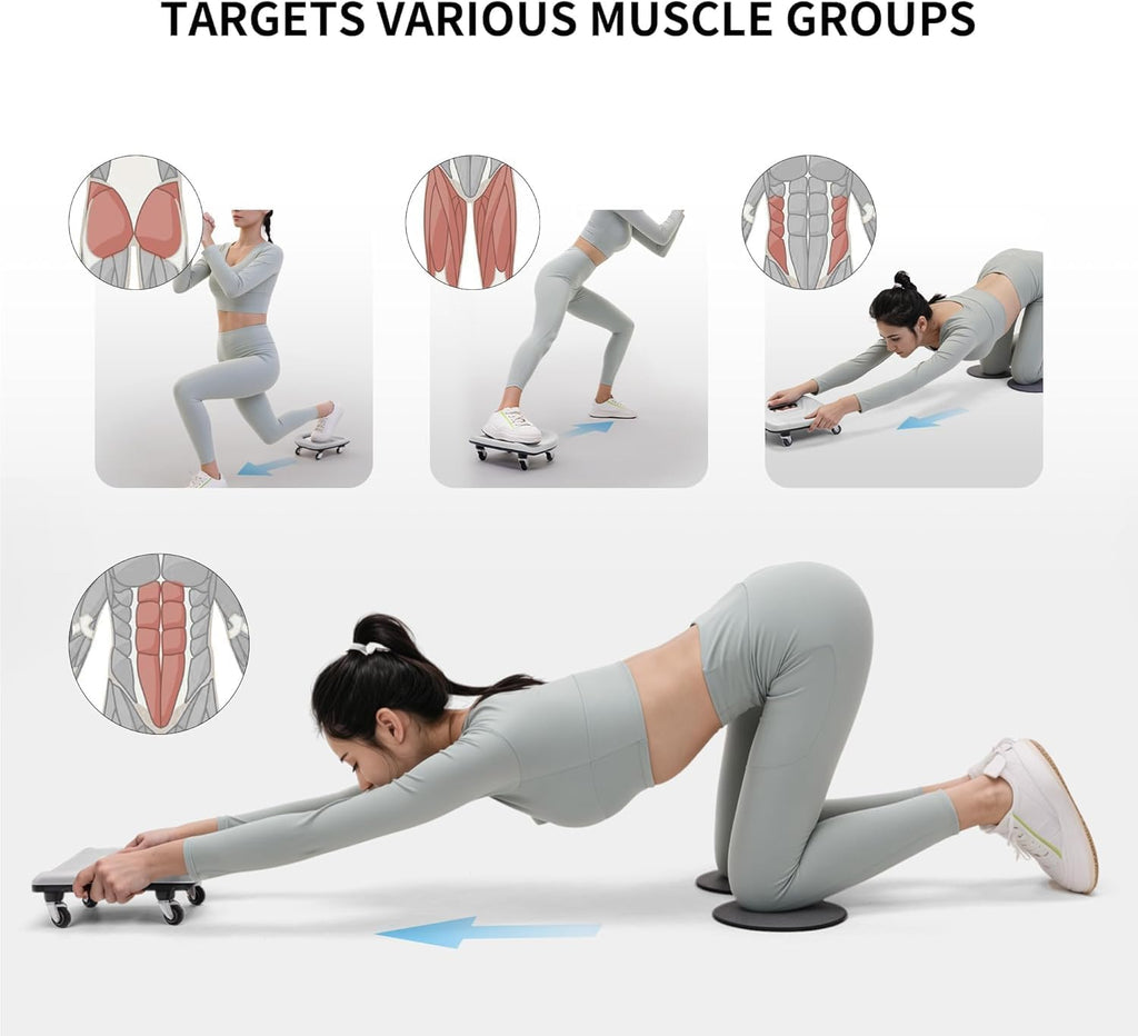 Ab Roller with Knee Pads for Abs Workout