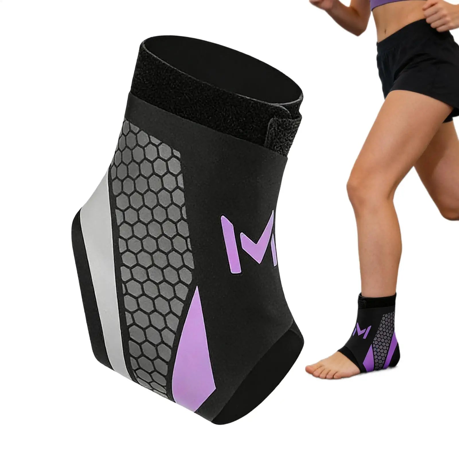 Ankle Sleeve Breathable Sports Sleeve Foot Brace Ankle Support Strap for Exercise Fitness Walking Running Hiking Cycling Skating